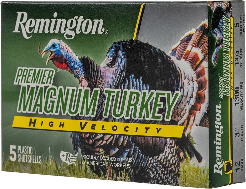 Premier Magnum Turkey High Velocity, 12 Gauge, 5 Shot, 3 in, 1 3/4 oz, 1300 fps